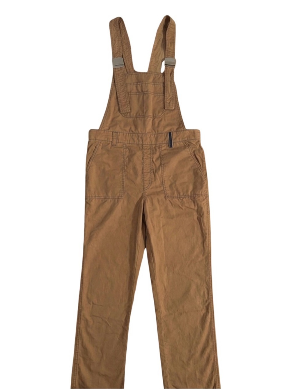 Cop Copine Y2K Paper Brown Utility Overalls